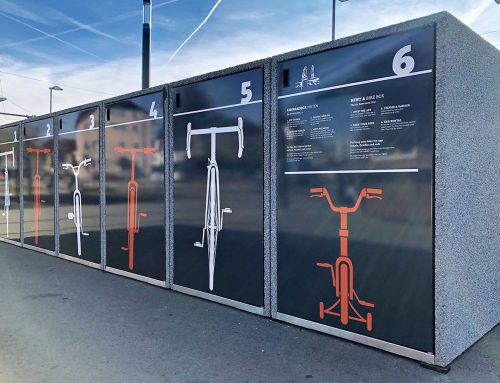 Smarte Fahrrad­ga­ra­gen am Bahnhof Reutin installiert